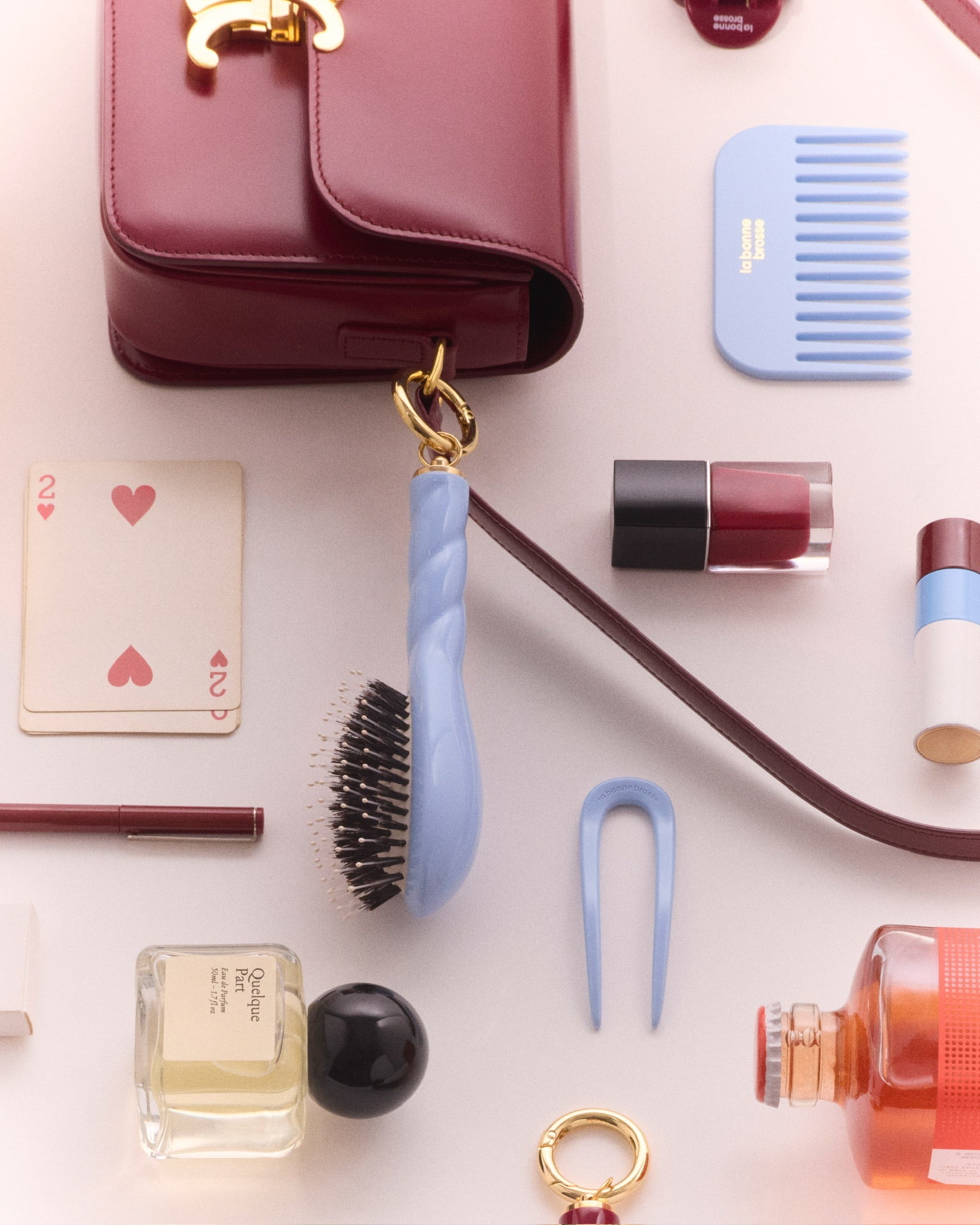 N.04 La Micro Brosse Démêlante & Massante La Miracle Bleu Ciel