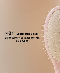 N.04 La Brosse Démêlante & Massante La Miracle Rose Lilas